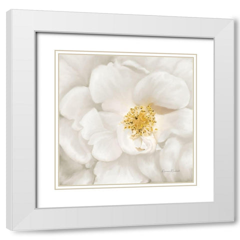 Neutral Rose No. 4 White Modern Wood Framed Art Print with Double Matting by Murdock, Ramona