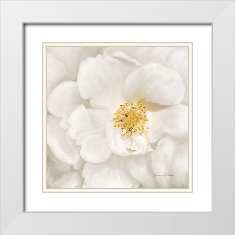 Neutral Rose No. 4 White Modern Wood Framed Art Print with Double Matting by Murdock, Ramona