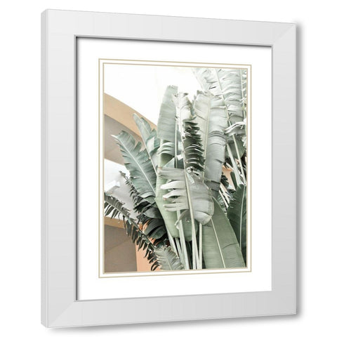 Banana Branch III White Modern Wood Framed Art Print with Double Matting by Murdock, Ramona