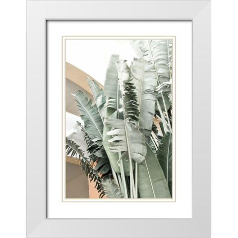 Banana Branch III White Modern Wood Framed Art Print with Double Matting by Murdock, Ramona