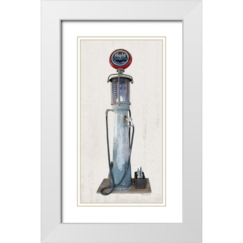Vintage Fuel No. 2 White Modern Wood Framed Art Print with Double Matting by Murdock, Ramona