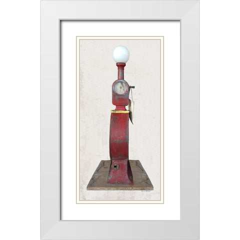 Vintage Fuel No. 4 White Modern Wood Framed Art Print with Double Matting by Murdock, Ramona