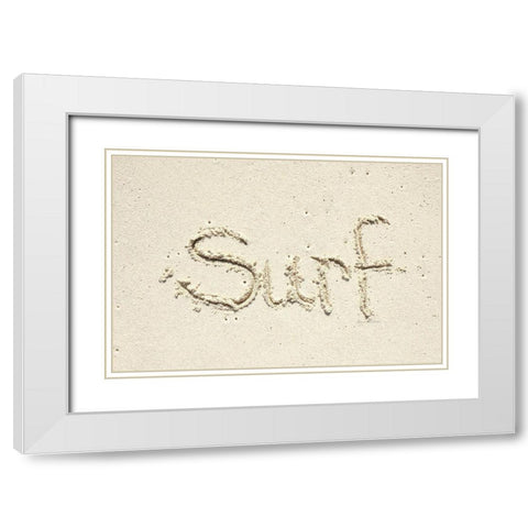 Surf White Modern Wood Framed Art Print with Double Matting by Murdock, Ramona