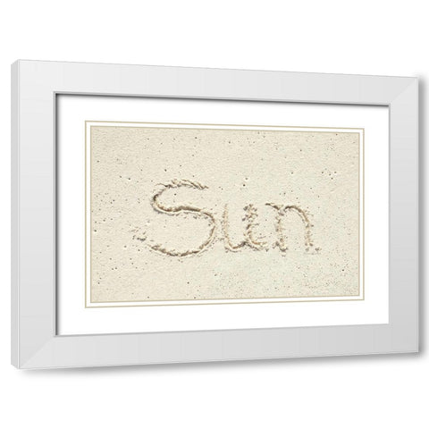 Sun White Modern Wood Framed Art Print with Double Matting by Murdock, Ramona