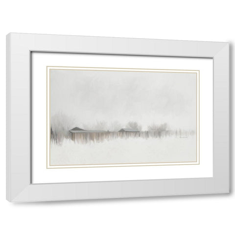 Vintage Farmstead No. 2 White Modern Wood Framed Art Print with Double Matting by Murdock, Ramona