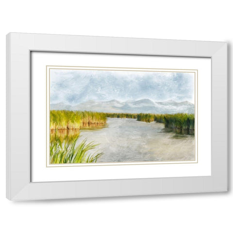 Marshy Wetlands No. 3 White Modern Wood Framed Art Print with Double Matting by Murdock, Ramona