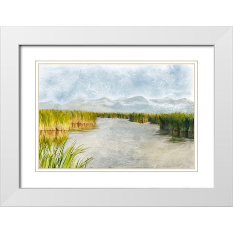 Marshy Wetlands No. 3 White Modern Wood Framed Art Print with Double Matting by Murdock, Ramona