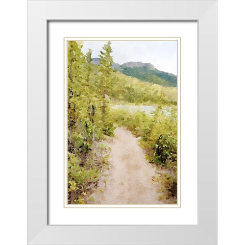 High Country Vista No. 2 White Modern Wood Framed Art Print with Double Matting by Murdock, Ramona