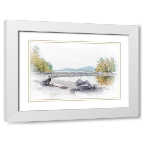 Ketchikan Inlet II White Modern Wood Framed Art Print with Double Matting by Murdock, Ramona