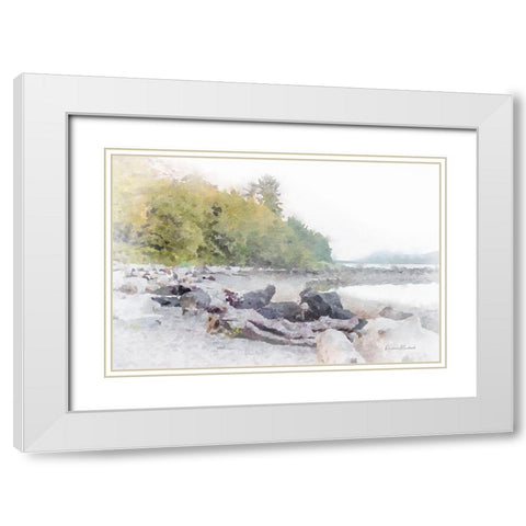 Ketchikan Bay White Modern Wood Framed Art Print with Double Matting by Murdock, Ramona