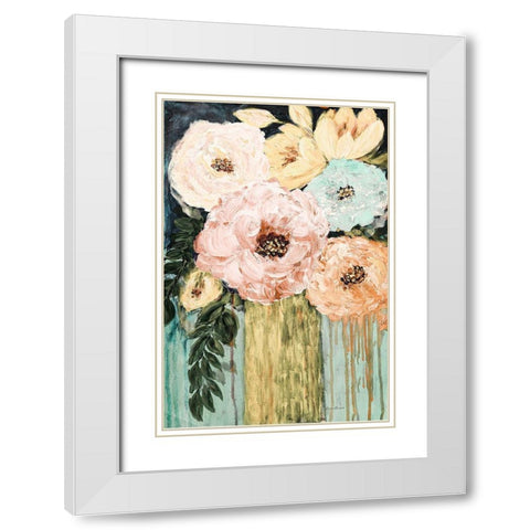 Garden Glories No. 2 White Modern Wood Framed Art Print with Double Matting by Murdock, Ramona