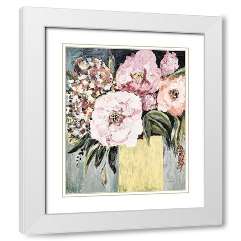 Garden Glories No. 3 White Modern Wood Framed Art Print with Double Matting by Murdock, Ramona