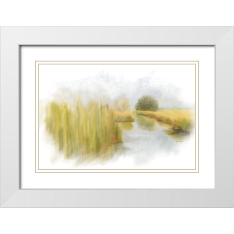 Marshy Wetlands V White Modern Wood Framed Art Print with Double Matting by Murdock, Ramona