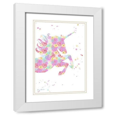 I Feel Pretty White Modern Wood Framed Art Print with Double Matting by Murdock, Ramona