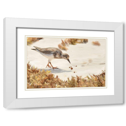 The Biggest One White Modern Wood Framed Art Print with Double Matting by Murdock, Ramona