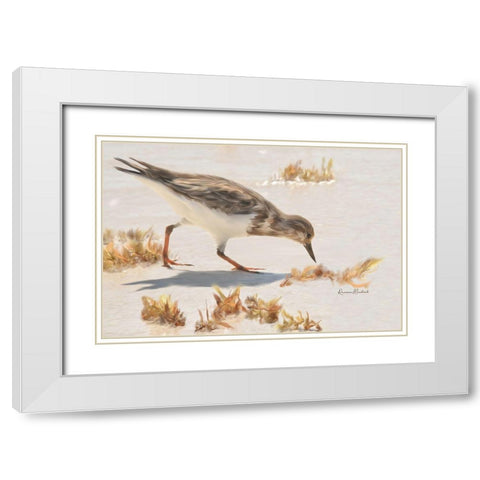 Something Here White Modern Wood Framed Art Print with Double Matting by Murdock, Ramona