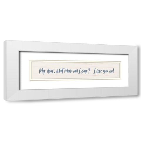 Love You So White Modern Wood Framed Art Print with Double Matting by Murdock, Ramona