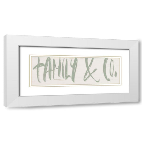 Family and Co. White Modern Wood Framed Art Print with Double Matting by Murdock, Ramona