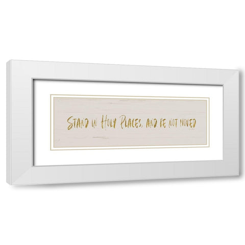 Holy Places White Modern Wood Framed Art Print with Double Matting by Murdock, Ramona