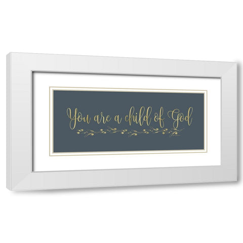 Child of God White Modern Wood Framed Art Print with Double Matting by Murdock, Ramona