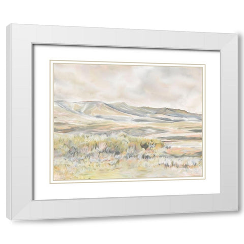 Technicolor Desert II White Modern Wood Framed Art Print with Double Matting by Murdock, Ramona
