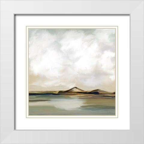 Desert Mirage No. 2 White Modern Wood Framed Art Print with Double Matting by Murdock, Ramona