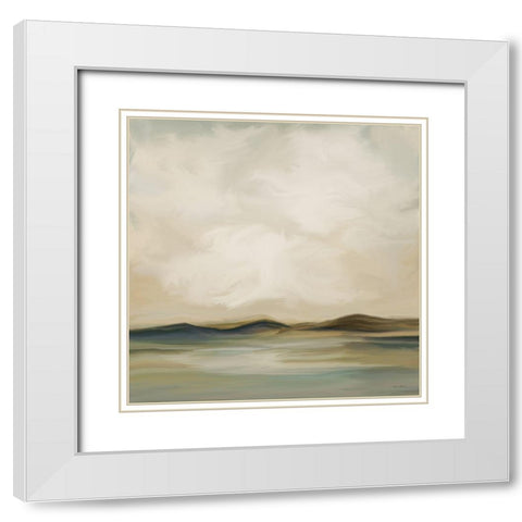 Desert Mirage No. 3 White Modern Wood Framed Art Print with Double Matting by Murdock, Ramona