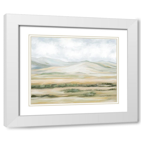 Everlasting Hills White Modern Wood Framed Art Print with Double Matting by Murdock, Ramona