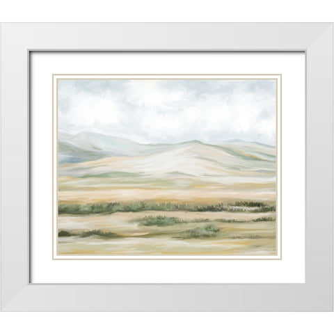 Everlasting Hills White Modern Wood Framed Art Print with Double Matting by Murdock, Ramona