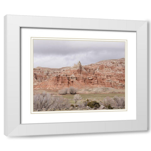 Wyoming Wilderness No. 1 White Modern Wood Framed Art Print with Double Matting by Murdock, Ramona