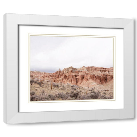 Wyoming Wilderness No. 6 White Modern Wood Framed Art Print with Double Matting by Murdock, Ramona