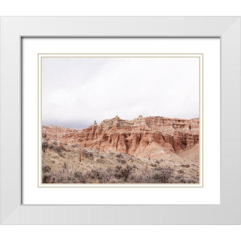 Wyoming Wilderness No. 6 White Modern Wood Framed Art Print with Double Matting by Murdock, Ramona
