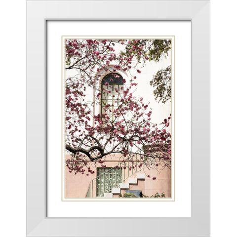 Charleston Spring Blossoms White Modern Wood Framed Art Print with Double Matting by Murdock, Ramona