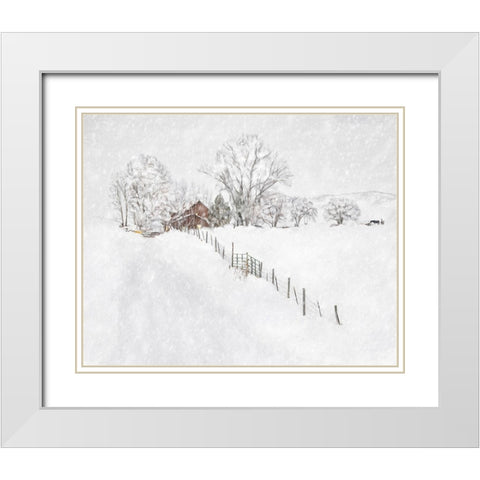 Winter Wonderland I White Modern Wood Framed Art Print with Double Matting by Murdock, Ramona