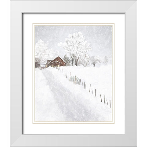 Winter Wonderland II White Modern Wood Framed Art Print with Double Matting by Murdock, Ramona