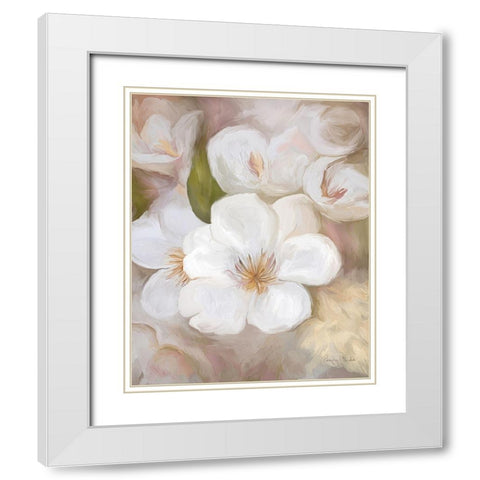 Tranquility White II White Modern Wood Framed Art Print with Double Matting by Murdock, Ramona