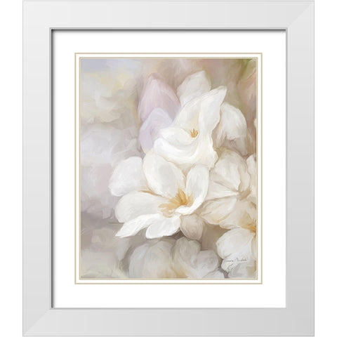 Tranquility White IV White Modern Wood Framed Art Print with Double Matting by Murdock, Ramona