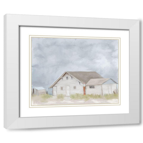 Grandpas Barn White Modern Wood Framed Art Print with Double Matting by Murdock, Ramona
