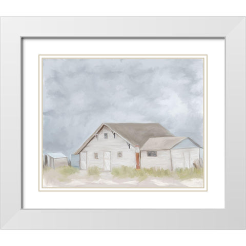 Grandpas Barn White Modern Wood Framed Art Print with Double Matting by Murdock, Ramona