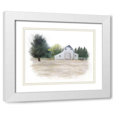 Urban Barn White Modern Wood Framed Art Print with Double Matting by Murdock, Ramona