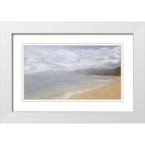 That Beach in Paradise White Modern Wood Framed Art Print with Double Matting by Murdock, Ramona
