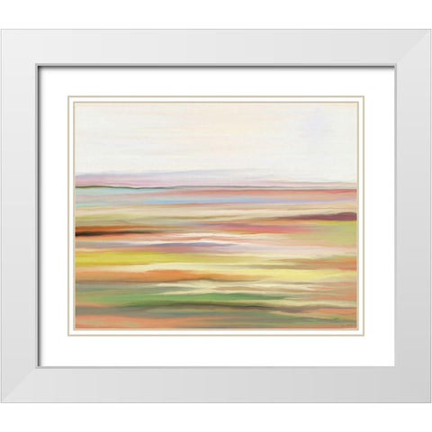 SubStrata III White Modern Wood Framed Art Print with Double Matting by Murdock, Ramona