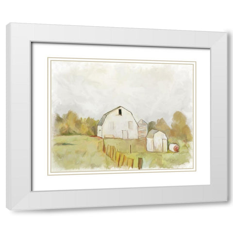 Barn 507 White Modern Wood Framed Art Print with Double Matting by Murdock, Ramona