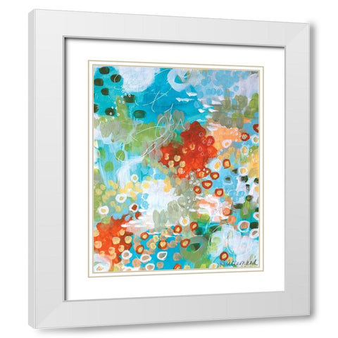 Superbloom White Modern Wood Framed Art Print with Double Matting by Allemand, Sue