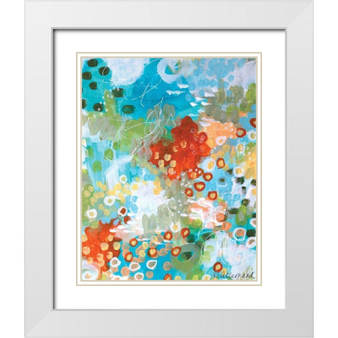 Superbloom White Modern Wood Framed Art Print with Double Matting by Allemand, Sue
