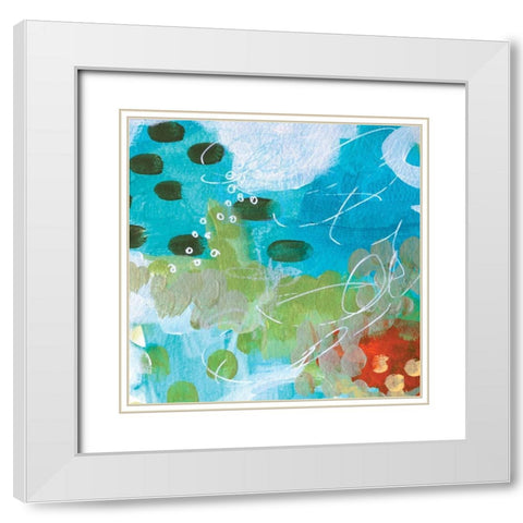 Superbloom I White Modern Wood Framed Art Print with Double Matting by Allemand, Sue