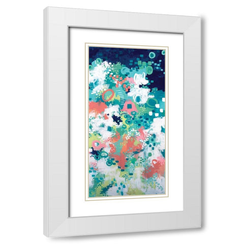 In the Flower Fields II White Modern Wood Framed Art Print with Double Matting by Allemand, Sue
