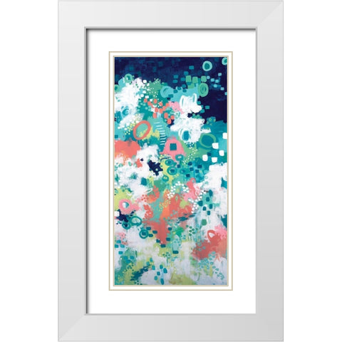 In the Flower Fields II White Modern Wood Framed Art Print with Double Matting by Allemand, Sue