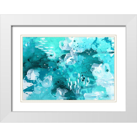 Ocean Mediation White Modern Wood Framed Art Print with Double Matting by Allemand, Sue