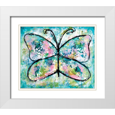 Be Free White Modern Wood Framed Art Print with Double Matting by Allemand, Sue